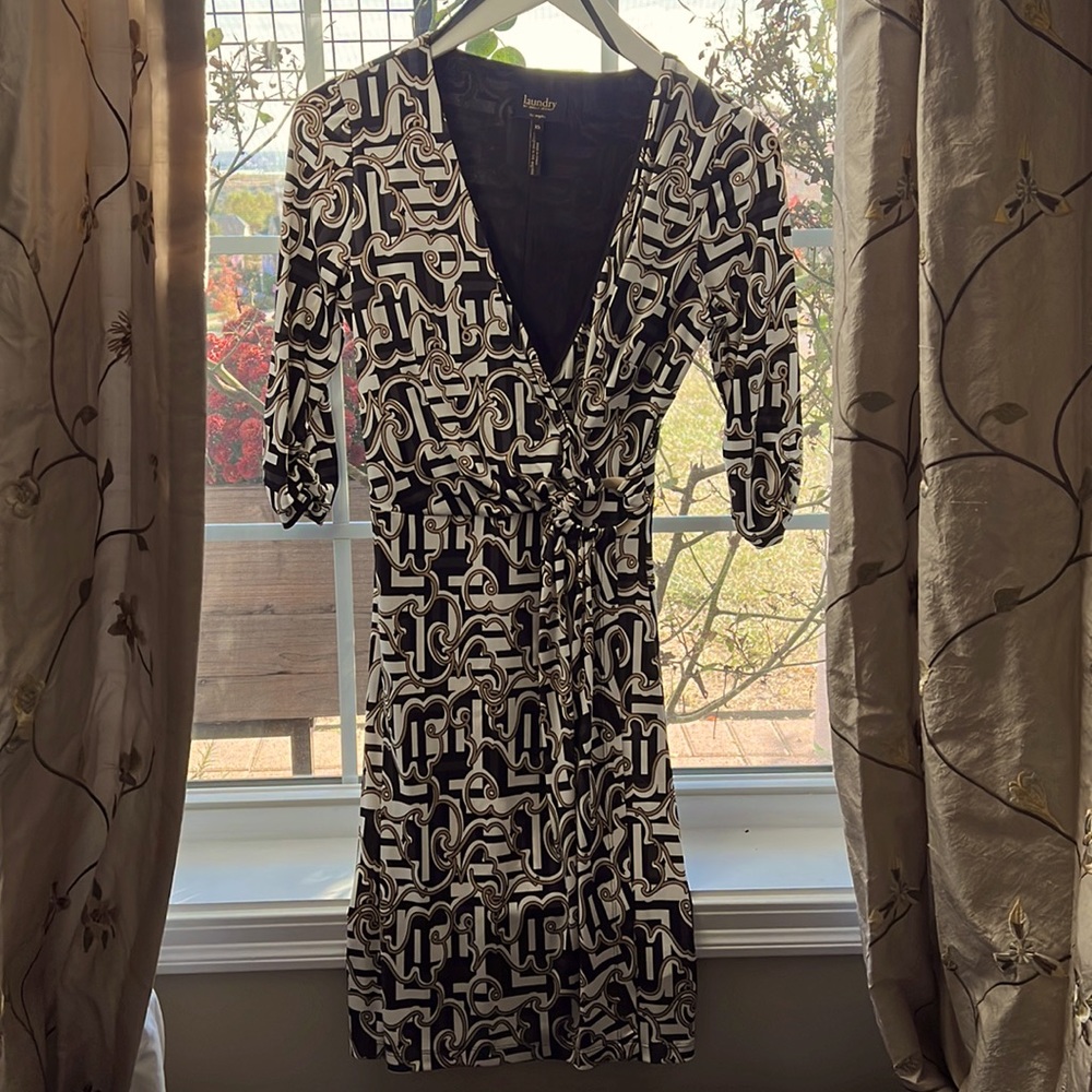 Shelli Segal Faux Wrapped Dress